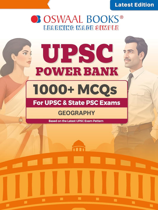 Oswaal UPSC Power Bank: 1000+ MCQs for UPSC and State PSCs Exams Geography (English Medium)