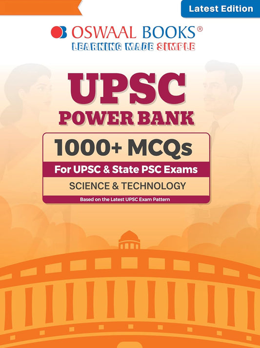 Oswaal UPSC Power Bank: 1000+ MCQs for UPSC and State PSCs Exams Science & Technology (English Medium)