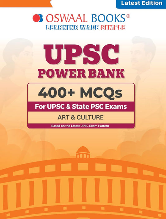 Oswaal UPSC Power Bank: 400+ MCQs for UPSC and State PSCs Exams Art & Culture (English Medium)