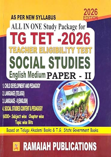 TG TET 2026 Social Studies Paper-II All In One Study Package -  By Ramaiah Publications [English]