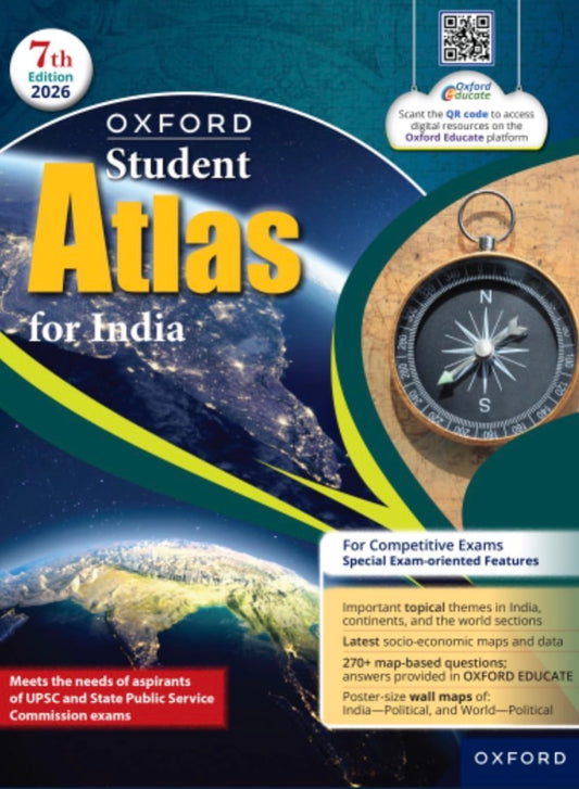 Oxford Student Atlas for India 7th Edition 2026 Oxford University Press (English)