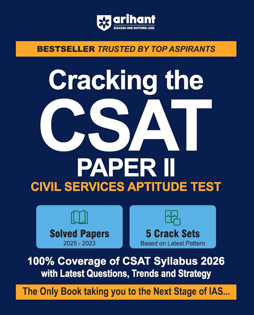 Arihant Cracking the CSAT Paper II - UPSC Civil Services Aptitude Test 2026[English Medium]