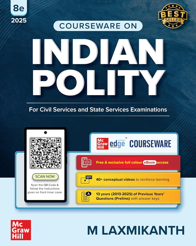 Indian Polity Courseware By M Laxmikanth 8th Edition[English Medium]