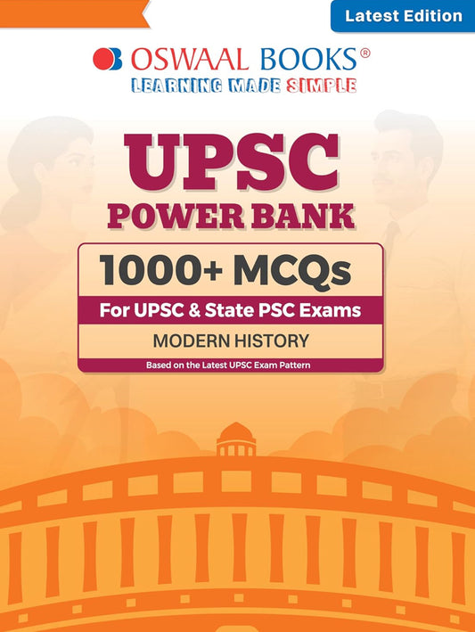 Oswaal UPSC Power Bank: 1000+ MCQs for UPSC and State PSCs Exams Modern History (English Medium)